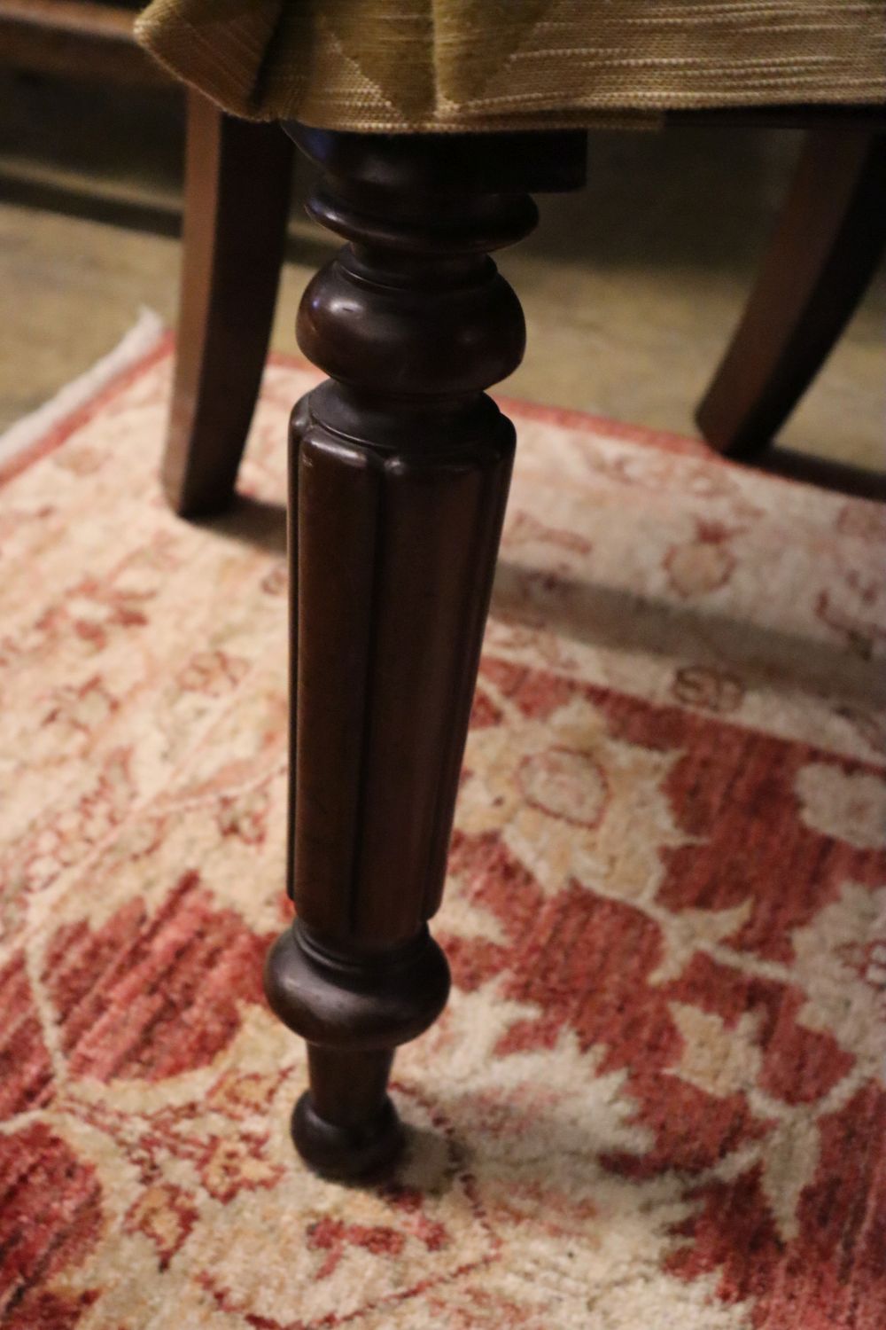 A set of eight early Victorian mahogany dining chairs